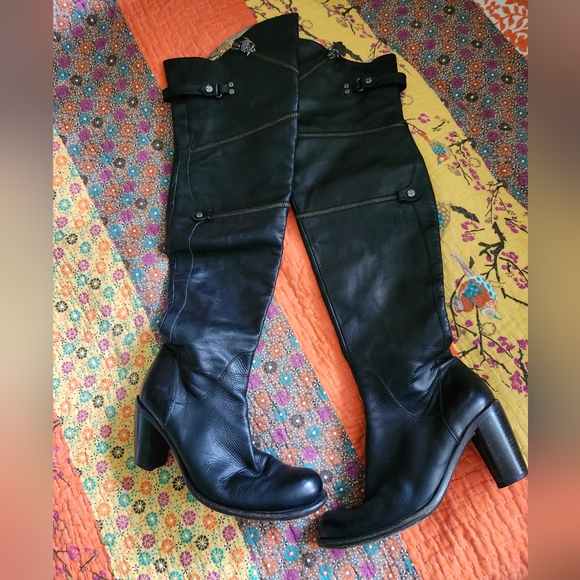 Mark Nason Thigh Hihj Boots Size 8.5 - Picture 1 of 9